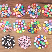 30Pcs 22 Styles Mix Colors Fruit Flower Star Gossip Shape Clay Spacer Beads Polymer For Jewelry Making DIY Handmade Accessories DIY accessories and ot