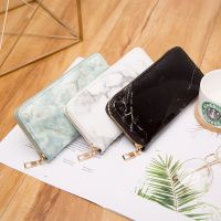 Casual Women Lady Wallets Purses Totes Feminina Marble Patent Leather Clutch Bags Girls Zipper Card Coin Money Holder Pouch Pack Wallets