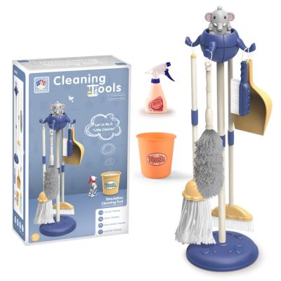 Childrens Play House Girl Cleaning Tool Cleaning Toy Simulation Mop Broom Dustpan Cleaning Tool Set Play House Role-playing Toy