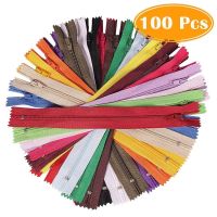 ♦﹍ 100 Pieces Nylon Coil Zippers 8/12 Inches 20 Colorful Colors Sewing Zippers Supplies for DIY jeans skirt Tailor Sewing Crafts