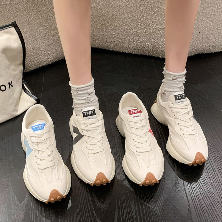 เอวเล็กหนังนิ่มจริงรองเท้า-agan-รองเท้าผู้หญิงวาล์ฟ-2023-รองเท้ากีฬารุ่นใหม่ที่เข้ากันได้ทั้งหมดรองเท้าลำลองแฟชั่น