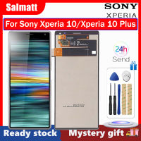 จอ LCD แบบดั้งเดิม Salmatt สำหรับ Sony Xperia 10 /Xperia 10 Plus หน้าจอสัมผัส LCD ชุดประกอบดิจิไทเซอร์ส่วนหนึ่งของโซนี่ Sony Xperia 10 I3113 10 Plus I3213จอแสดงผล