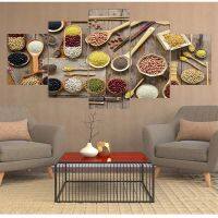 5Panels Foods Grain Canvas Painting Posters Hall And Prints Wall Pictures No Frame