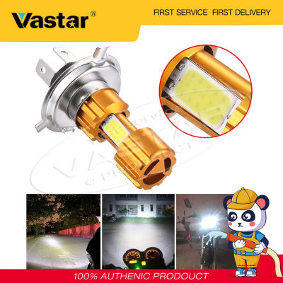Vastar LED 3 COBหลอดไฟหน้ารถมอเตอร์ไซค์6500K Hi/Lo Beam Lightสีขาว1200LM 10W