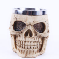 Skull Mug Drinking Cup Tankard Coffee Skeleton Resin Beer Stein Mug Tea Cup Spoof Halloween Bar Drinkware Gift