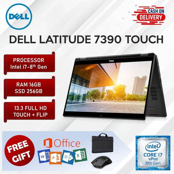 Dell Latitude 7390 2-in-1 Touch i7 8th Gen Laptop 16GB RAM 256GB