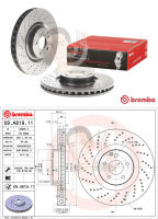 D09 A819 11 จานเบรค ล้อ F (ยี่ห้อ BREMBO) รุ่น HC UV Dr Benz W211 W221 R230/172 AMG ปี2003-&amp;gt;