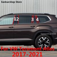 สำหรับ Volkswagen VW Teramont Atlas 2021 2020 2019 2018รถยนต์ B C เสากลางคอลัมน์คอลัมน์กลางหน้าต่างพีซีสติกเกอร์เชือกยาวของตกแต่ง