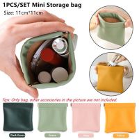 1 pcs Lipstick Bag Data Cable Storage Bag Charging Data Cable Automatic Tight Closure Portable Universal Mini Zero Wallet