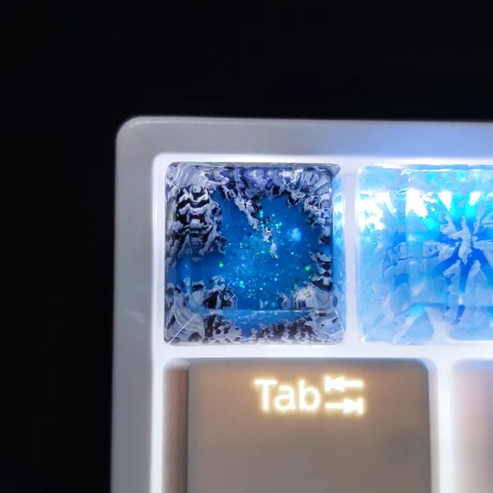 Customized Mount Fuji Snow Mountain Resin Keycaps For Cherry Switch ...