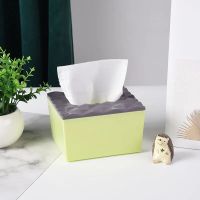 4PCS Corrugated Tissue Box Restaurant Restaurant Toilet Paper Napkin Box Household Plastic Advertising Paper Box Tissue Holders