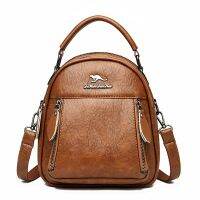 Mini Leather Backpacks For Women Multifunction Travel Backpack Kangaroo Backpacks Sac A Dos School Bags For Teenage Girls