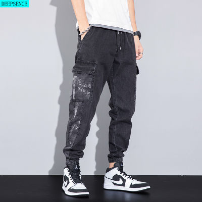 2021 New Men Trousers Jeans All-Match Straight Slim Trousers Spring and Autumn Thin Stretch Casual Trousers for Men