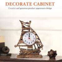 【YF】☋●✤  Alarm Sailboat Table Ornament Desk Clocks Boat Figure Silent Bedside Decoration