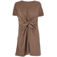 Fashion Women Summer Boho Knotted Front Short Dress Party Beach Dresses