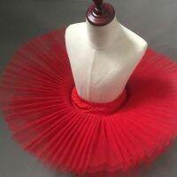 Professional White Pink Black Red Pancake Tutu Skirts Practice Rehearsal Platter Ballet Half Tutus Kids Child Women