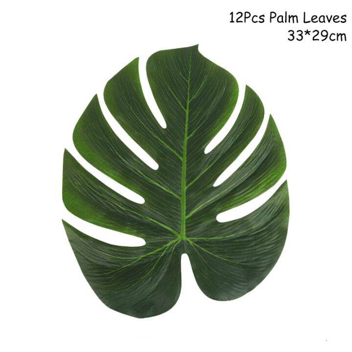 hot-leaves-artificial-weeding-hawaiian-theme-fake-jungle-garden-decoration