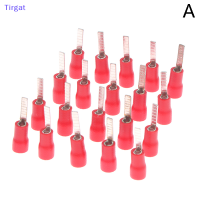 ?【Lowest price】Tirgat 20pcs DBV1.25-10 DBV2-14 DBV5.5-10ชิป-shaped Cold-Pressed Terminal plug-in INSULATED Blade CABLE LUG Sleeve Connector CONNECTOR