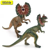 Grande Tamanho Dilophosaurus Simulação Dansauros Figura Jurássico Mundo Pvc Modelo Brinquedos Raptor Sinossauros Para Crianças Presente