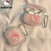 Sanrio Hello Kitty Kawaii Case Y2k For Airpods 1 2 3 Pro Wireless Bluetooth Headset Cover Soft Protective Shell With Hook Women