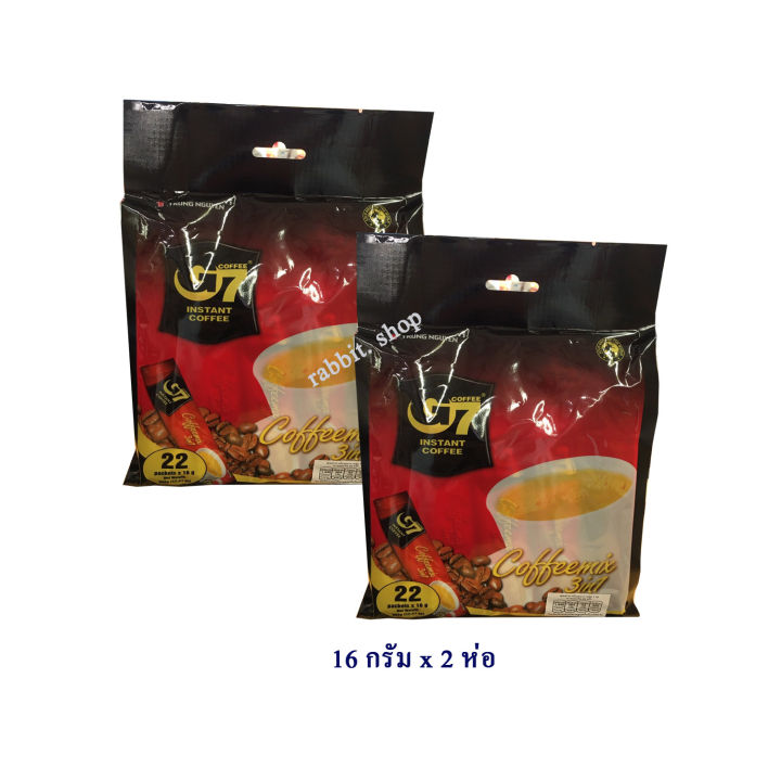 จีเซเว่น-กาแฟสำเร็จรูป-3อิน1-ซองละ-16-กรัม-x-22-ซอง-x-2-ห่อ