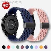 20/22mm Magnetic clasp Silicone Strap For Samsung Galaxy Watch 4 5 pro 40mm 44mm 45mm 42/46mm bracelet for Huawei GT2/3 pro band