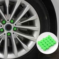 Luminous Tire Screw Cover Silicone Protective Waterproof Car Wheel Exterior Wheel Rims Screw Caps Nut Cover Bolt Car Nuts N0R1 Nails  Screws Fasteners