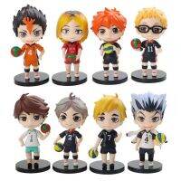 Haikyuu 7CM โมเดล PVC อนิเมะ Tobio Kenma Kozume Shoyo Hinata Kotaru Bokuto Yu Nishinoya ของขวัญของเล่นเด็กตุ๊กตาขยับแขนขาได้