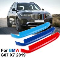 【❤】 NAID FITNESS 3ชิ้น/เซ็ต3D M อุปกรณ์เสริมสำหรับ BMW X7 G07 2019รถจัดแต่งทรงผม Front Grille Trim คลิป Decal