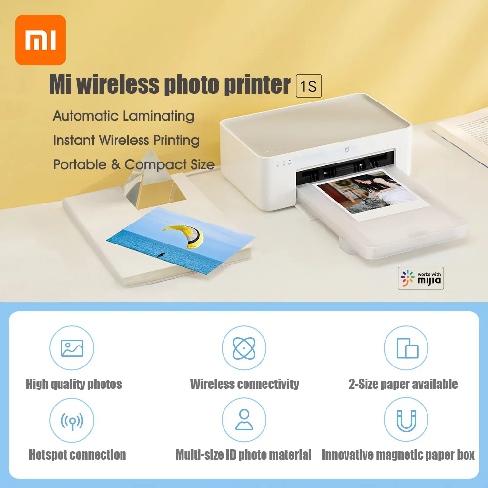 Impresora Portátil Fotográfica Xiaomi Instant Photo Printer 1S Set/ Blanca