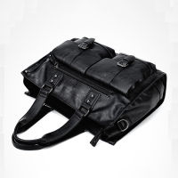 2021 New Casual Mens Briefcase Crossbody Retro Business Mens Bag Sac a main bag Business Large Capacity Handbags Black