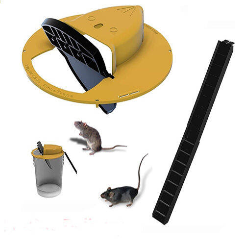 RAT TRAP LADDER- Mouse Trap Flip Catcher N Slide Bucket Lid Mouse Rat ...