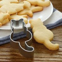 Cat Shaped Aluminium Baking Cake Mould Cookies Cutter Mold Sugarcraft Bread Cake  Cookie Accessories