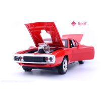 1:32 Dodge Horses Passion Speed Car Model Alloy Toy Car Model Simulation Pull Back Double Door Can Open The Sound Box