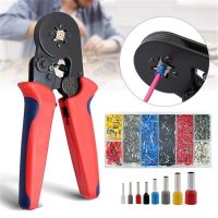 1200pcs Wire Copper Crimp Connector Insulated Cord Pin End Terminal Ferrules Kit Set Tubular Crimping Connectors Plier Assorted