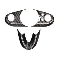 Car Carbon Fiber Steering Wheel Trim Cover Panel Sticker for Mini Cooper F54 F55 F56 F57 F60