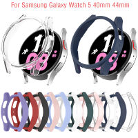 เคสเคสมือถือ PC กลวงสำหรับ Samsung Galaxy Watch 5 40มม. 44มม. กรอบฝาแข็งเคสเคสห่อหุ้มกันชนสีสันสดใส