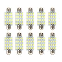 10 PCS 16 Car Bulb LED SMD 3528 42 mm - White