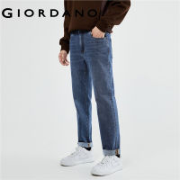 GIORDANO Men Jeans Brand Embroidery Five-Pocket Denim Jeans Mid Rise Quality Zip Fly Simple Fashion Casual Denim Pants 18113927