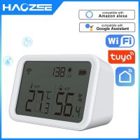 Tuya Wifi Zigbee Temperature Humidity Sensor Lux Light Detector Indoor Hygrometer Thermometer With LCD Screen Work Tuya Hub