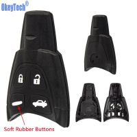 【▼Hot Sales▼】 xian9 Okeytech เคสกุญแจรถยนต์ปุ่มกด Fob สำหรับ Saab 93 95 9-3 9-5 Wf 4ซอฟต์กระดุมเข้าอะไหล่สำรองไร้กุญแจเปลือกกุญแจรีโมต