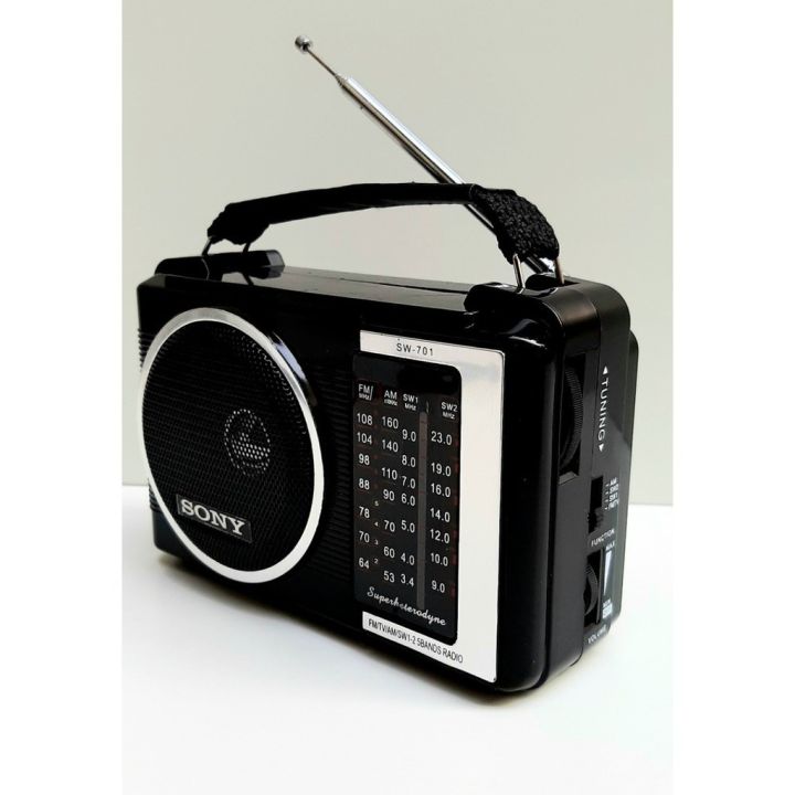 Đài sony Radio FM, AM ,SW 701 ( bảo hành 3 tháng) âm thanh rõ ràng,bắt sóng  tốt hàng chất lượng - Trungdunggh454 