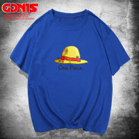 【จัดส่งฟรี】GONIS One Pieceเสื้อยืดชายฤดูร้อนน้ำแบรนด์อะนิเมะชื่อร่วมลูฟี่หมวกผ้าฝ้ายแท้หลวมแนวโน้มเสื้อแขนสั้นแขนสั้นT