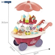Bộ đồ chơi xe đẩy bán kem, quầy bán kem
