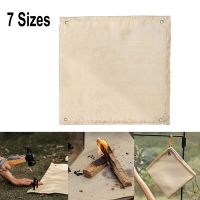 Durable Camping Fireproof Cloth Flame Retardant Insulation Mat Blanket Glass Coated Heat Insulation Pad Outdoors Picnic Barbecue