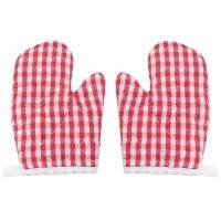 2pcs Oven Baking Gloves Microwave Oven Baking Anti-Scald Heat Insulation Kitchen Gloves Mitts For Kids