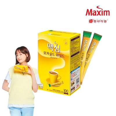 กาแฟเกาหลี maxim mocha gold mild (1box=100pcs big box) กาแฟสุดฮิต อร่อย หอม กลมกล่มจากเกาหลี ของแท้100%