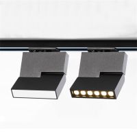 Aluminum 12W Rail Spotlight 110V 220V LED Ceiling Rail Lamp Floodlight Foldable LED Track Light For Wall Art Exhibition Stores