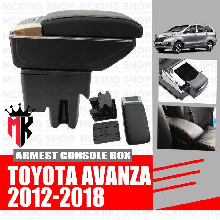 Toyota Avanza 2012-2018 Armrest Center Console Box with USB Port (Black ...