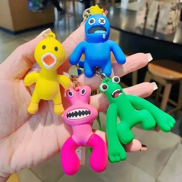 Rainbow Friends Keychaintoys,cute Kawayii Cartoon Purple Green Blue Gifts  Pendant Toy,christmas For Kids And Boy Girl